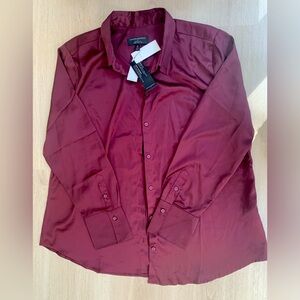 Banana Republic Maroon Blouse XL